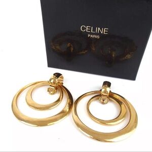 Celine Gold Hoop Earrings